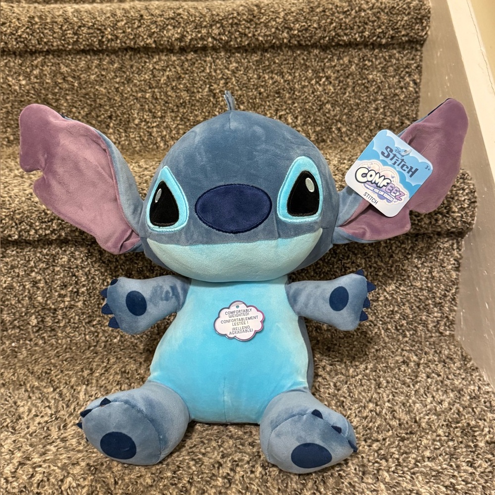 Disney Stitch Comfeez 15” Plush Just Play Lilo & Stitch Soft Stuffed Toy NWT